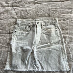 J. Crew Cream Denim Skirt size 26